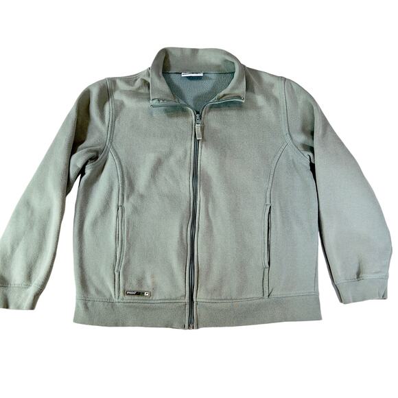 Speedo Full Zip Sweatshirt Unisex Green w/ 2 Pockets - Picture 1 of 11